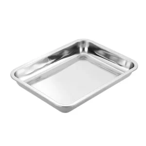 Bandeja rectangular de acero inoxidable al por mayor