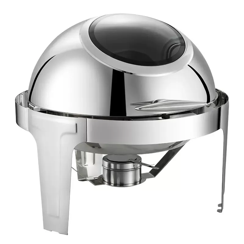 Wholesale 6L Round Roll Top Chafing Dish