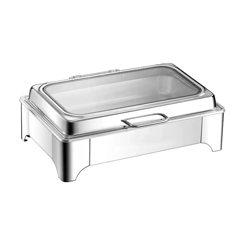 Wholesale 9L Stainless Steel Chafing Dish with Glass Lid