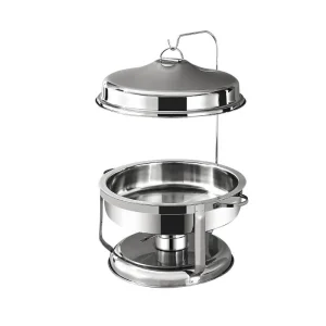 Mayorista calientaplatos redondo de plata 9L