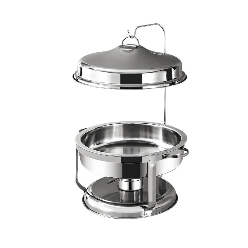 Wholesale silver round chafing dish 9L