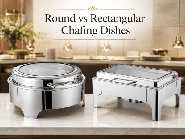 Round vs Rectangular Chafing Dishes