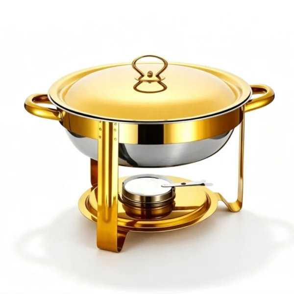 Recipiente redondo para calentar comida, 4,5 l, para mayoristas (4)