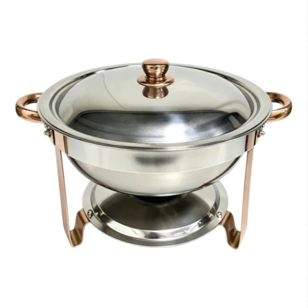 Recipiente redondo para calentar comida, 4,5 l, para mayoristas (5)