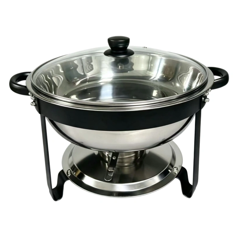 Venta al por mayor: recipiente para calentar comida redondo de 4,5 L con tapa de cristal (1)