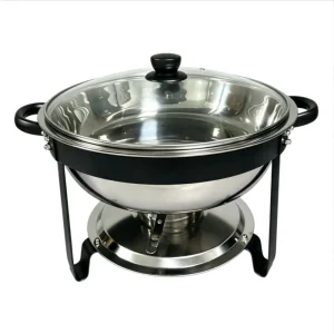 Venta al por mayor: recipiente para calentar comida redondo de 4,5 L con tapa de cristal (1)