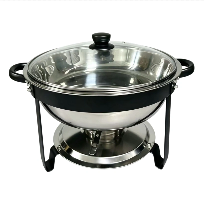 Venta al por mayor: recipiente para calentar comida redondo de 4,5 L con tapa de cristal (1)