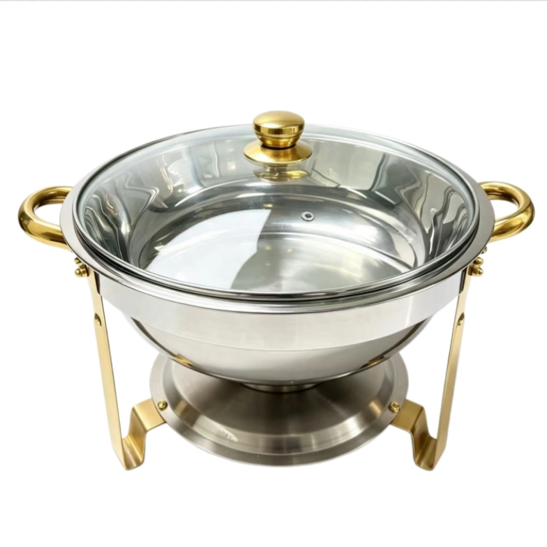 Venta al por mayor de recipientes redondos para calentar comida de 4,5 L con tapa de cristal (4)