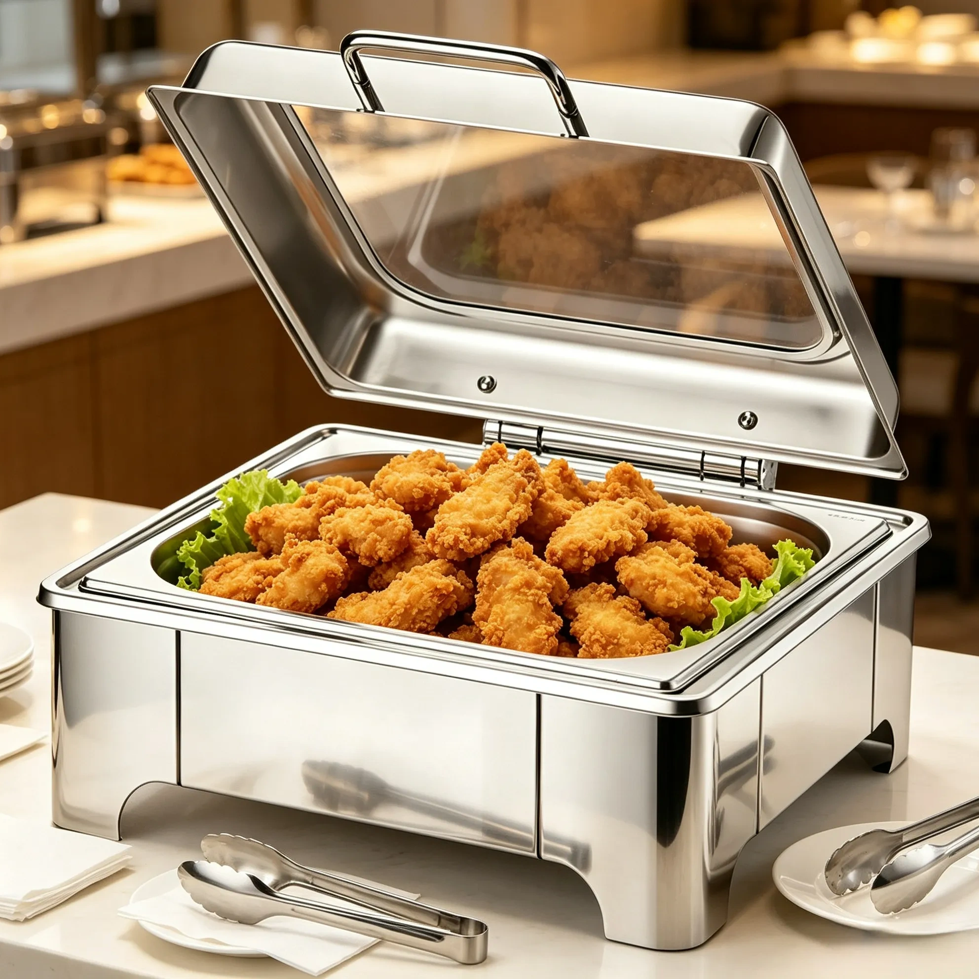 Venta al por mayor - Calientaplatos con tapa enrollable 1