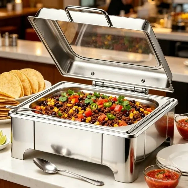 Venta al por mayor - Recipiente para calentar comida con tapa enrollable 3